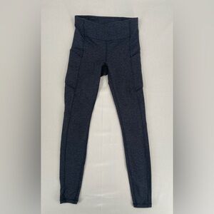 LuluLemon Gray High-Waisted Leggings with Pockets size 4